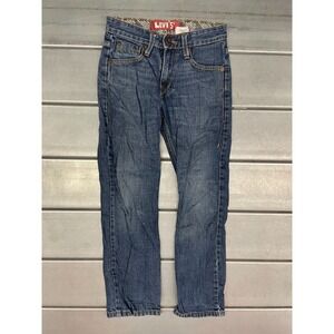 Levis Jeans Slim Straight Womens 10 Regular 25x25 Blue Dark Wash‎ Denim